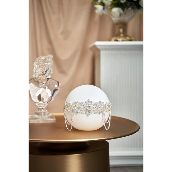 1920s Flapper Headpiece Vintage Rhinestone Bead Headband for Women - Picture 6 of 7